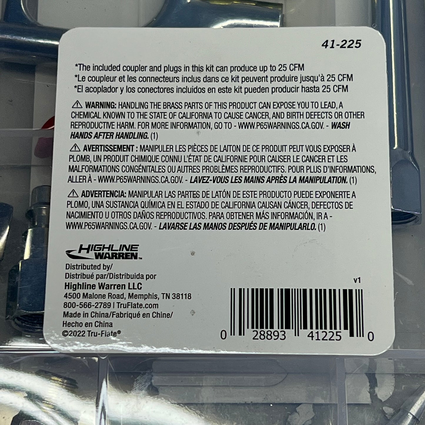 TRU-FLATE 20 Piece Air Accessory Kit For Tank-Mounted Air Compressor 41-225