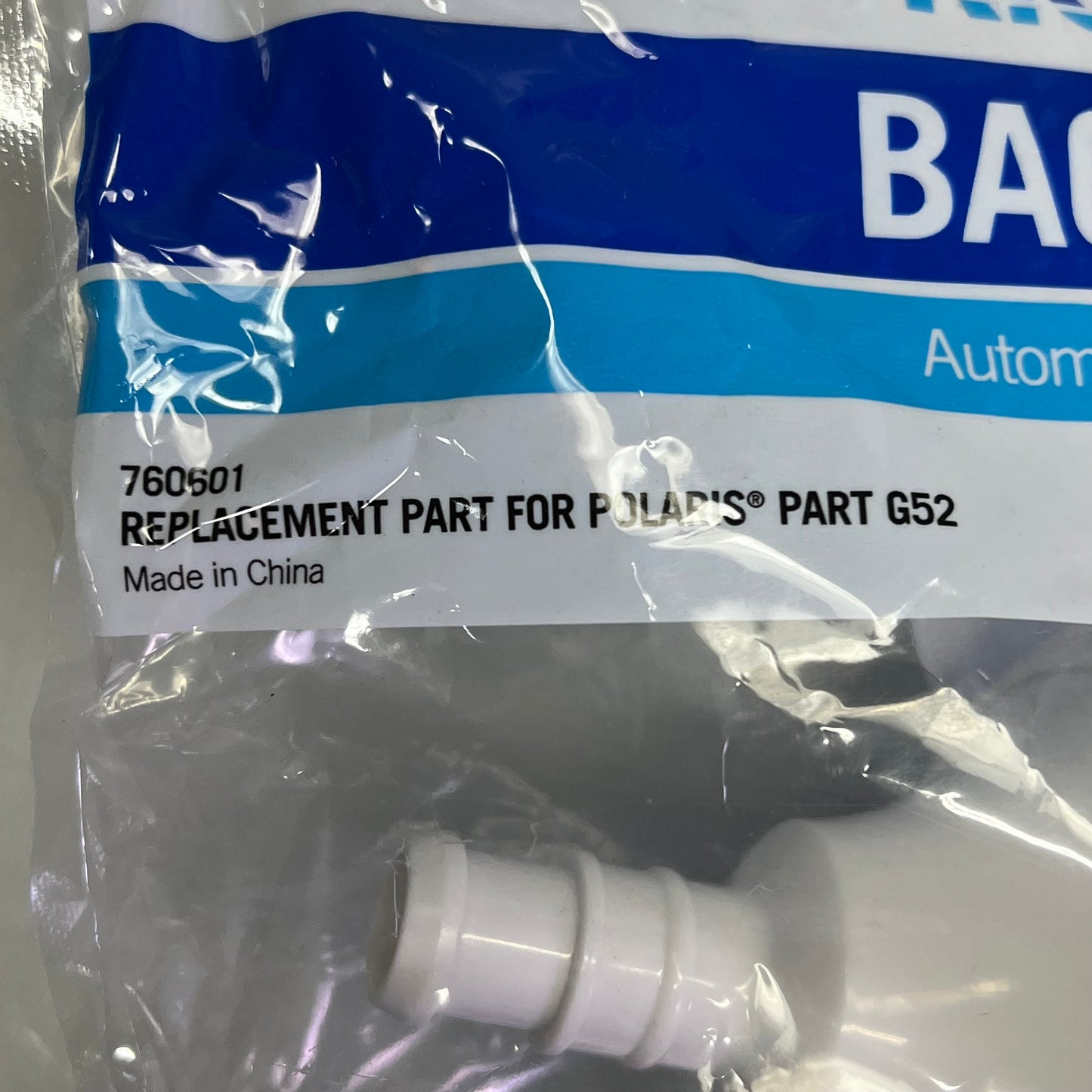 RIGHT FIT Replacement Back-Up Valve For Polaris 180/280/380/3900 White 760601