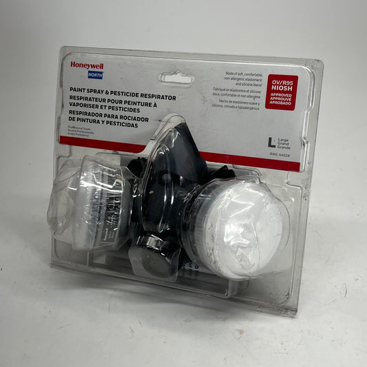 HONEYWELL NORTH Paint Spray & Pesticide Respirator R95 Sz L RWS-54028 (As-is)