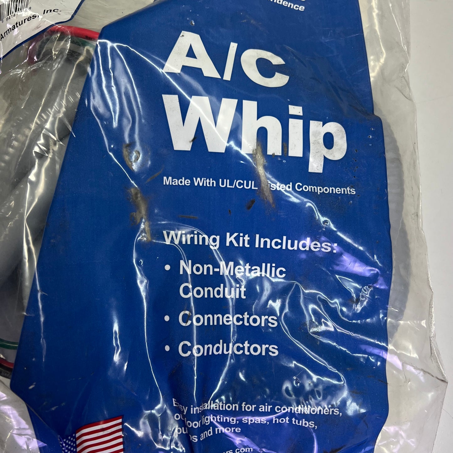 MARS A/C Whip Non-Metallic Liquid Tight Flexible Conduit 8' X 3/4 Gray 84141