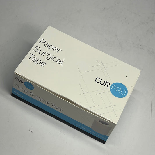 ZA@ DYNAREX (6 ROLLS) Paper Surgical Tape Cur Pro 2"x10yd White 3553 D