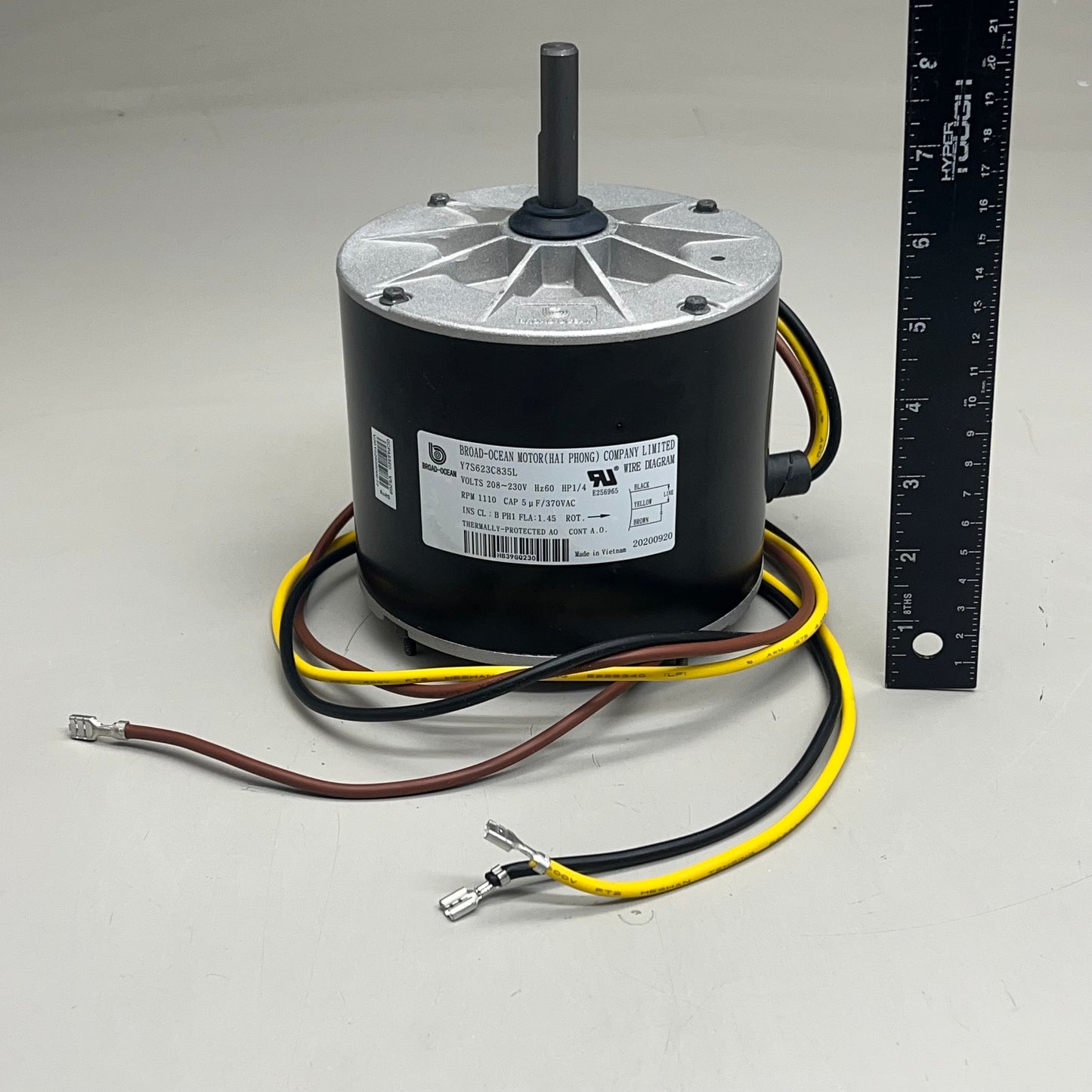 Broad-Ocean Motor Condenser For ICP HVAC Equipment 2.5"x1/2" Black/Silver 1185924