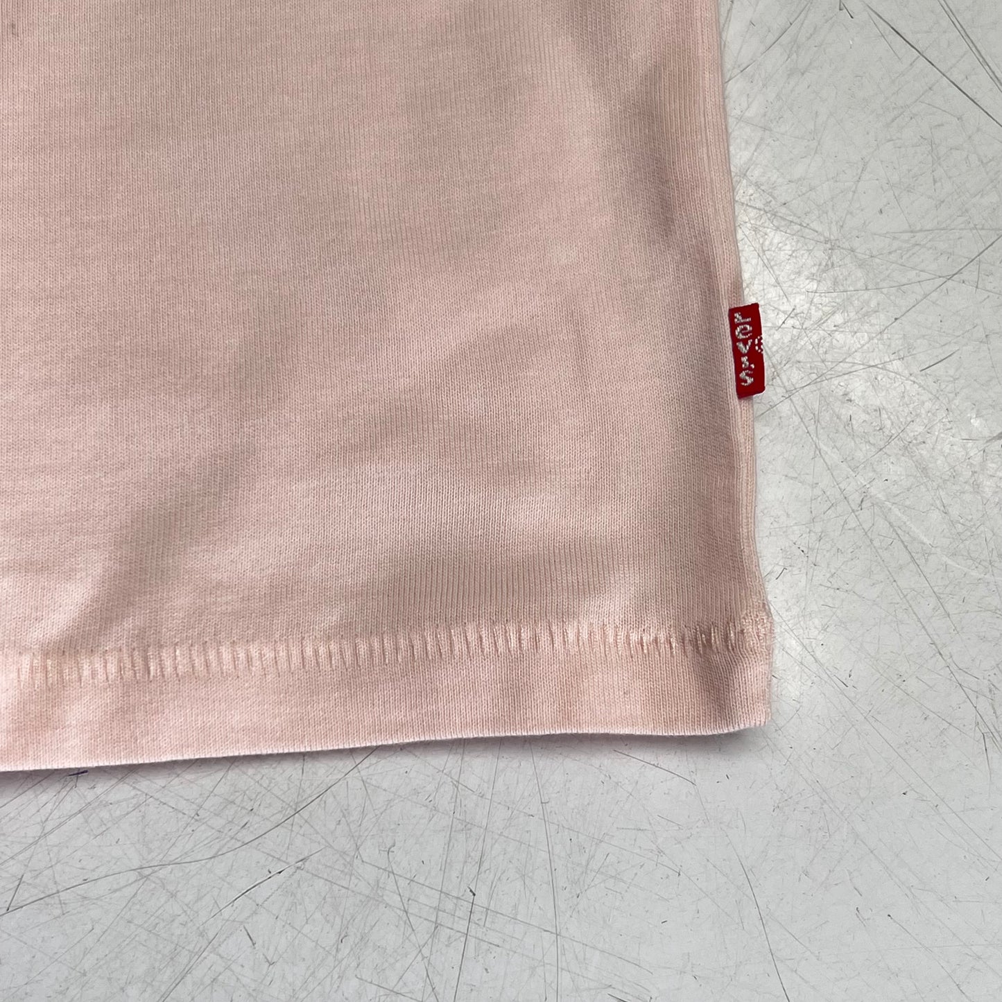 ZA@ LEVIS Graphic Logo "sun Kissed" Tee Shirt Women's Sz L Light Pink 005H20005 (As-Is)