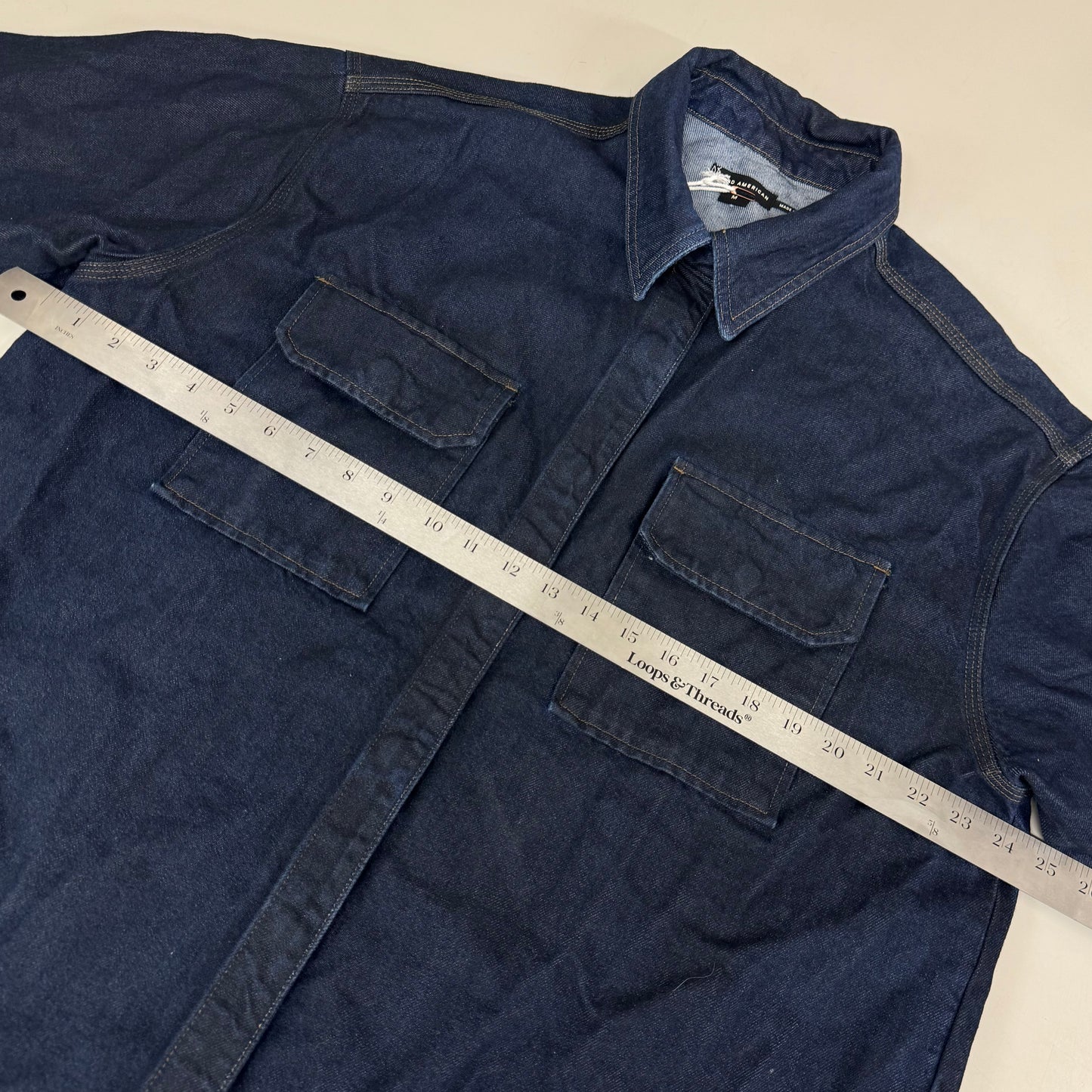 GOOD AMERICAN Oversize Jean Jacket Medium Indigo716 GFD028