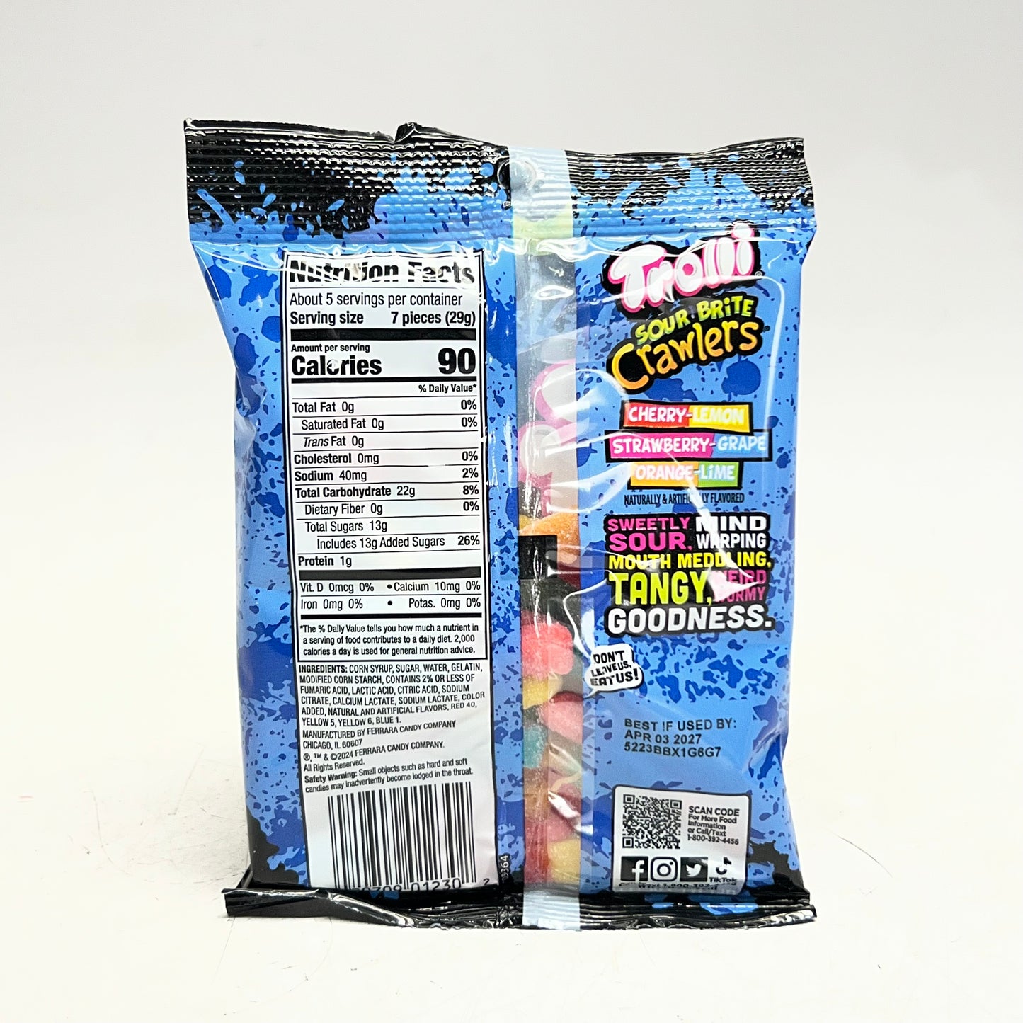 TROLLI (12 PACK) Gummy Candy, Sour Flavor 5 oz Various 03851 BB 04/27