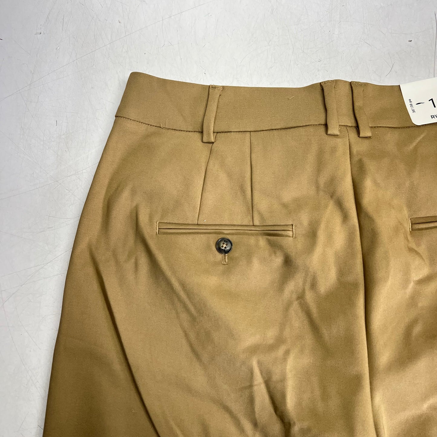 RW & CO High-rise Wide-leg Signature Fit Pant Women's Sz 12 Peanut Butter 493113