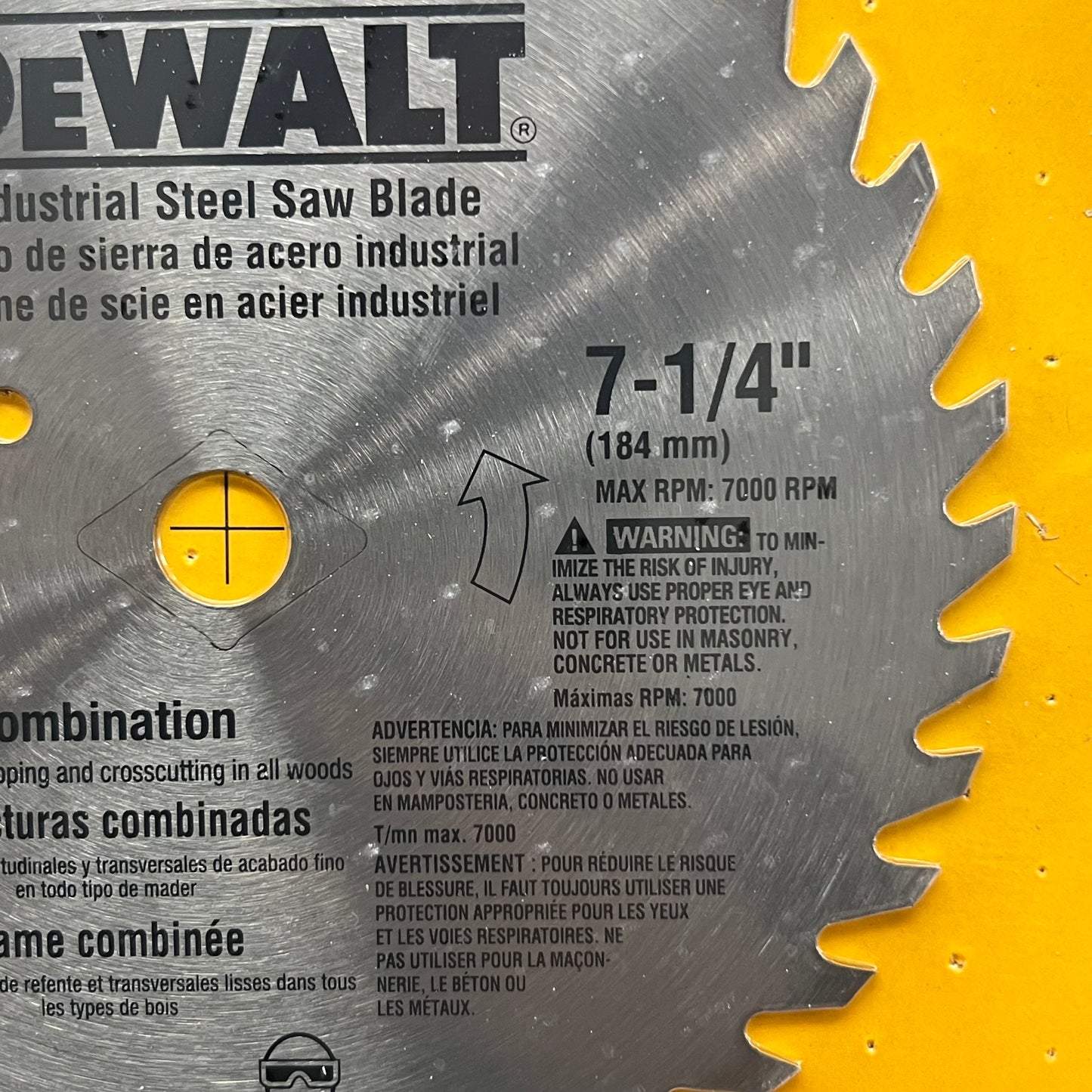 DEWALT (5 Pack) Circular Saw Blades Combination Wood Cutting 7 1/4 Inch 40 Tooth