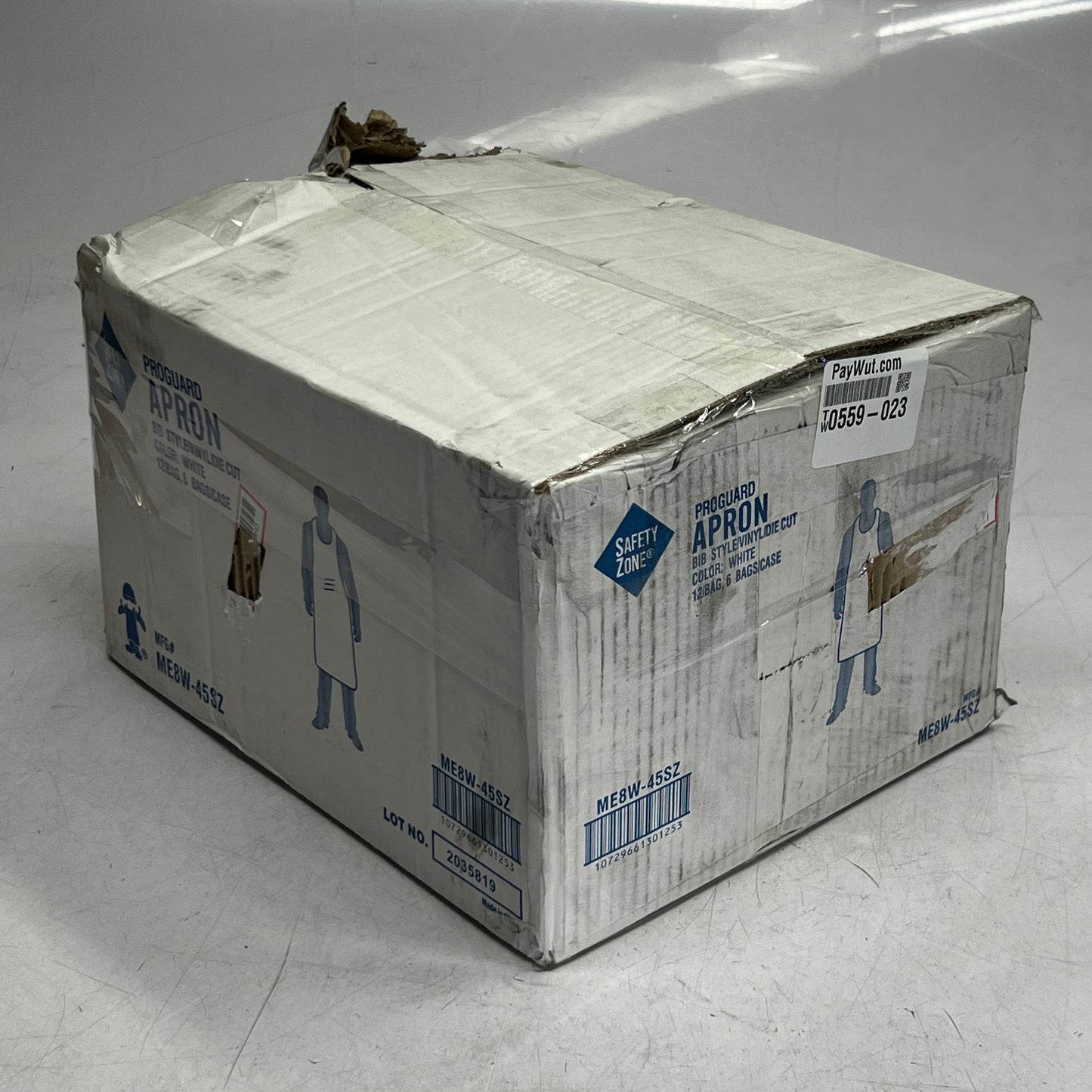 SAFETY ZONE (72 PACK/Case) Proguard Die Cut Apron ME8W-45SZ (New Other, Distressed Box)