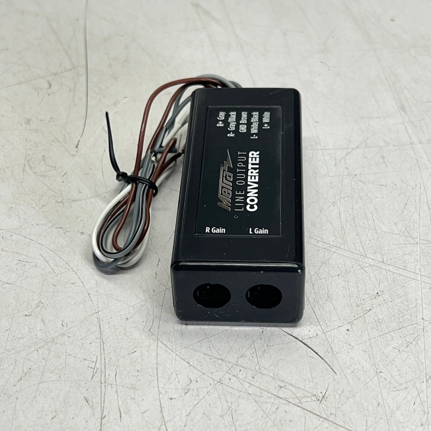 METRA Line Output Converter Wire To Rca 2 Channel  Wide Range Black BY-LOC