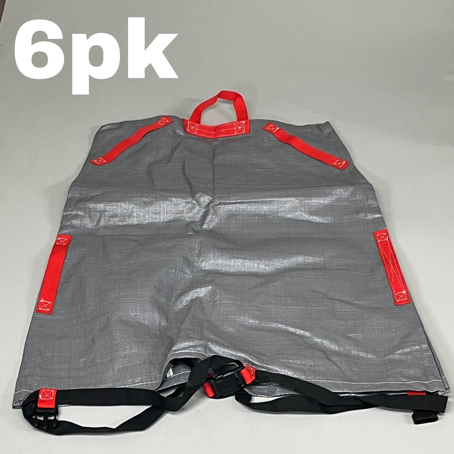 ZA@ UNKNOWN VENDOR (6 Pack) Grey and Red Storage Bag