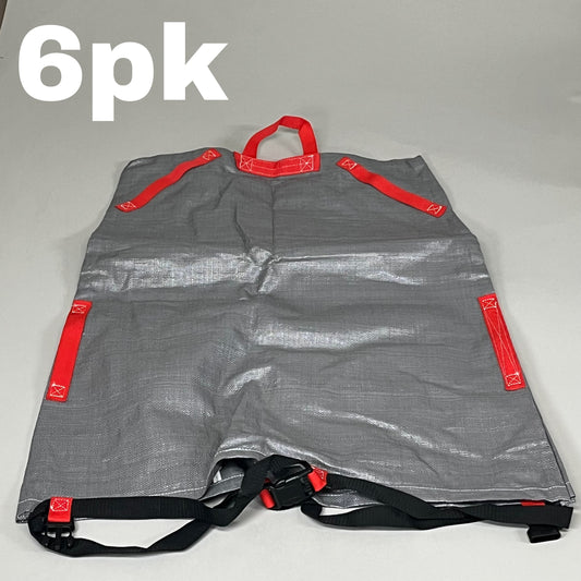 ZA@ UNKNOWN VENDOR (6 Pack) Grey and Red Storage Bag