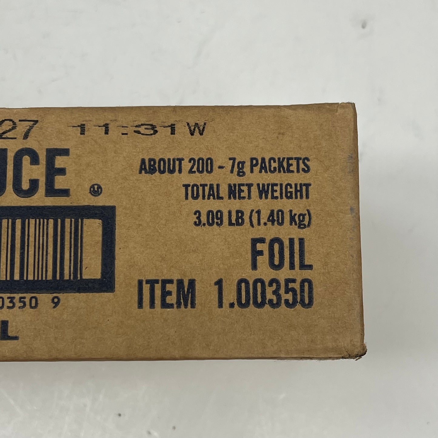 ZA@ TEXAS PETE (200 PACK) Individually Wrapped Hot Sauce Packets  7g Each BB 04/27