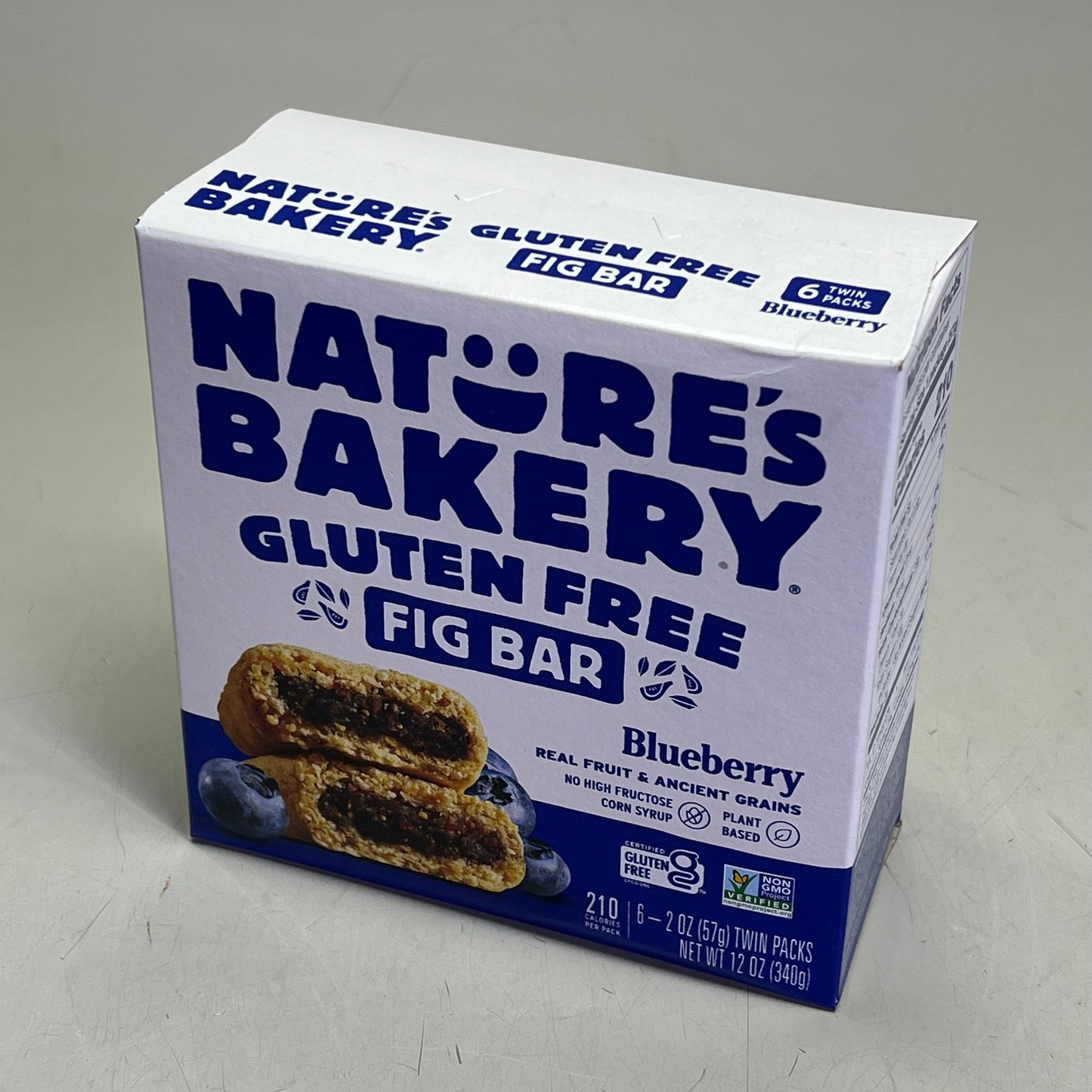 ZA@ NATURE'S BAKERY (6 BOXES, 6 BARS EACH) Blueberry Gluten Free Fig Bar BB 02/26 J