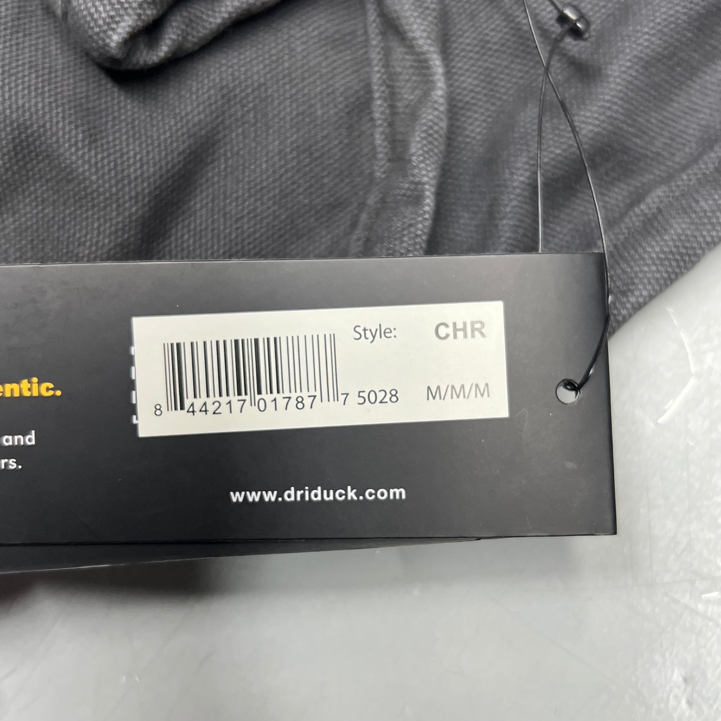 DRI DUCK Canvas Comfort Maverick Workman Jacket Men's Sz M Charcoal 5028