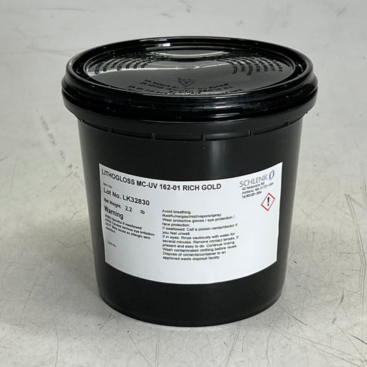 SCHLENK Lithogloss MC-UV 162-01 Rich Gold Metallic Ink 2.2Lb LK32830