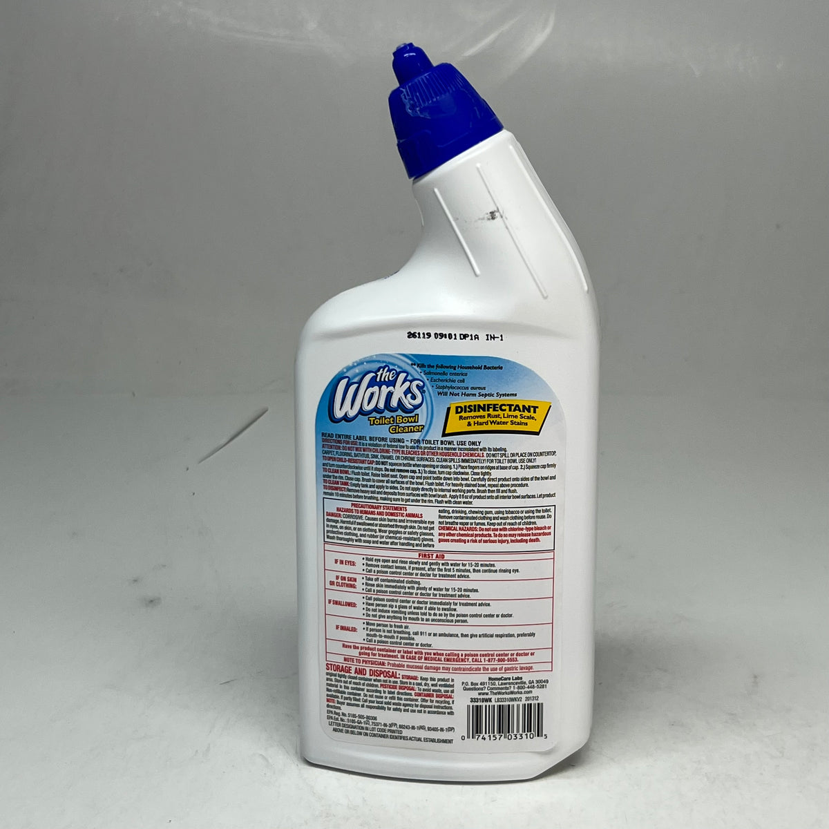 ZA@ THE WORKS (2 PACK) Toilet Bowl Cleaner Professional Formula 32 fl oz.