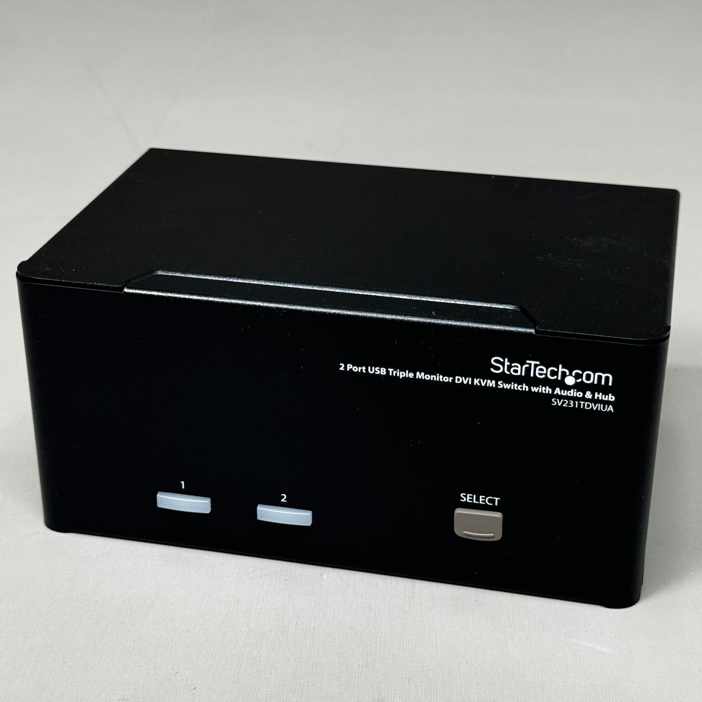 STARTECH.COM 2 Port Triple Monitor DVI USB KVM Switch Audio Black SV231TDVIUA