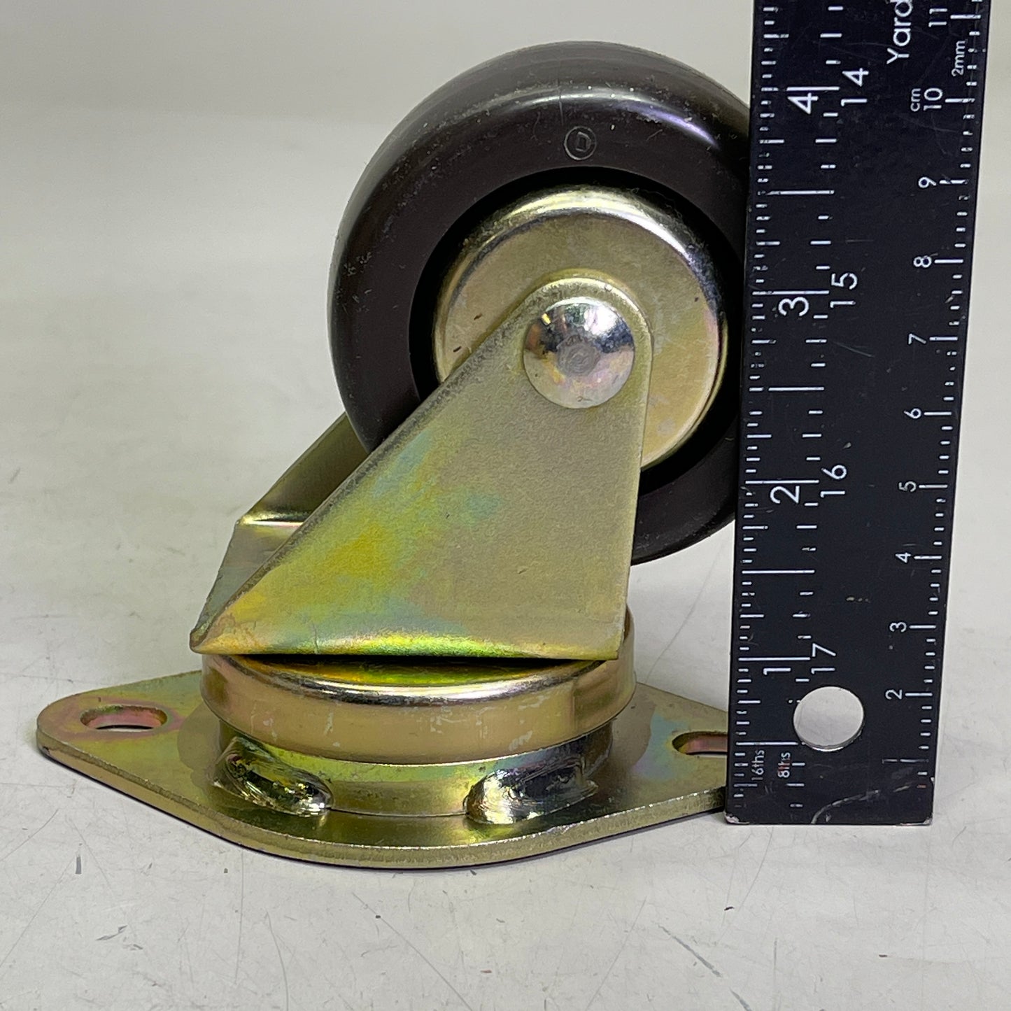 COLSON (4 PACK) Swivel Plate Casters w/ Hard Rubber Wheels 2-3/4" Brown 27015