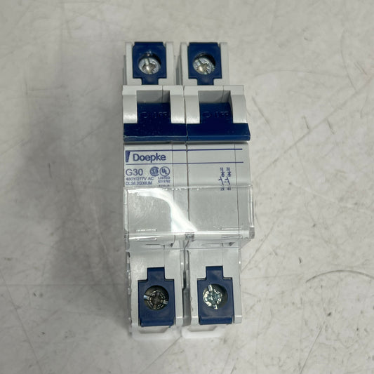 ALTECH CORP 2-pole Circuit Breaker G-curve 30 Amp 10kA Capacity White 2G30UM