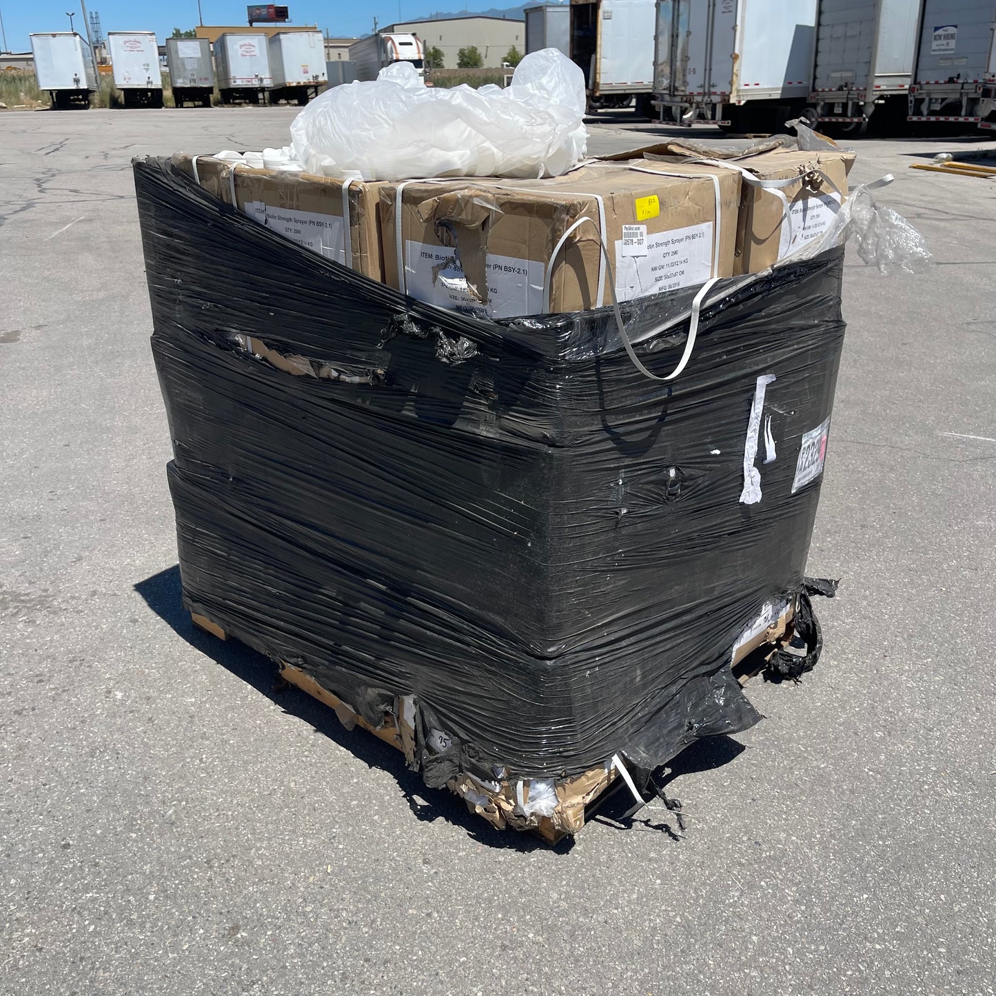 ZA@ Pallet of BIOTIN Strength Sprayer Lid White 50x37x37 CM BSY-2.1 (New)(B)