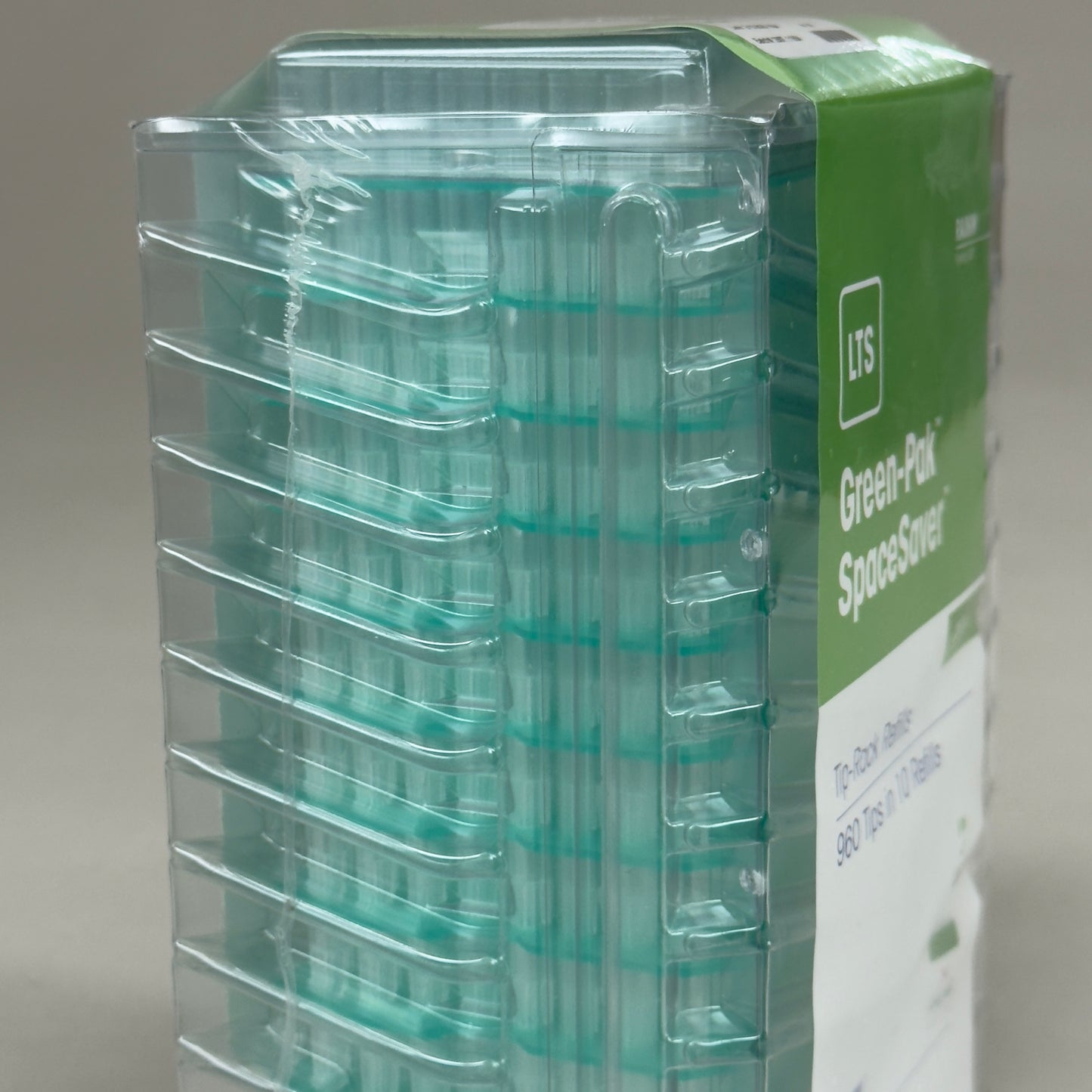 RAININ (960 Tips) Green-Pak Space Saver Tip-Rack Refills 250UPL Green 30389299
