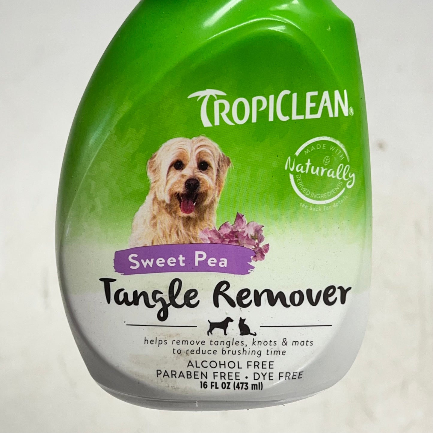 TROPICLEAN (2 PACK) Sweet Pea Scent Tangle Remover for Gentle Brushing 16 fl oz