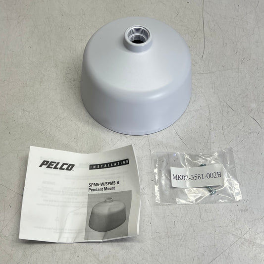 PELCO Spectra Mini Pendant Mount Sleek Durable Construction White SPM5-W