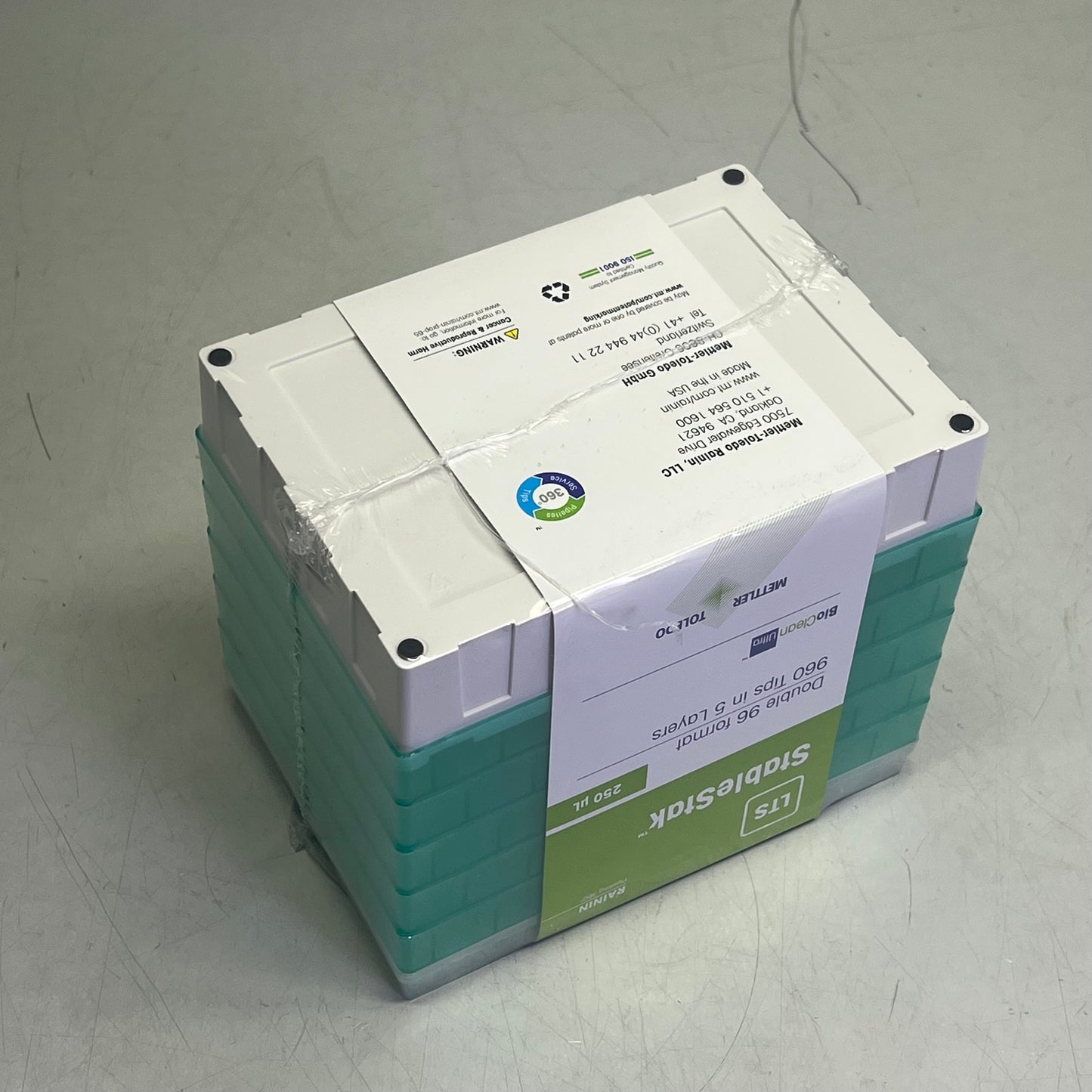 METTLER TOLEDO (960 PACK) Stablestak Double 96 Format Pipettes LTS 250µL