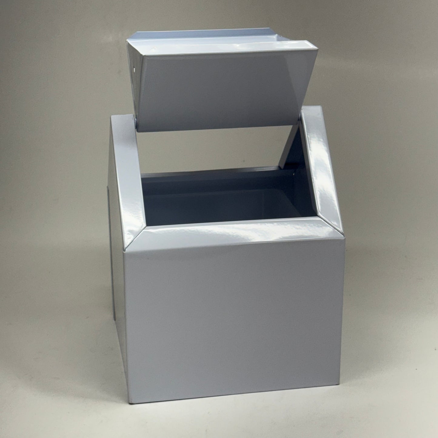 HOSPECO Double Entry Swing Door Waste Receptacle Sz 9"W x 9"L x 12"H, White 2201