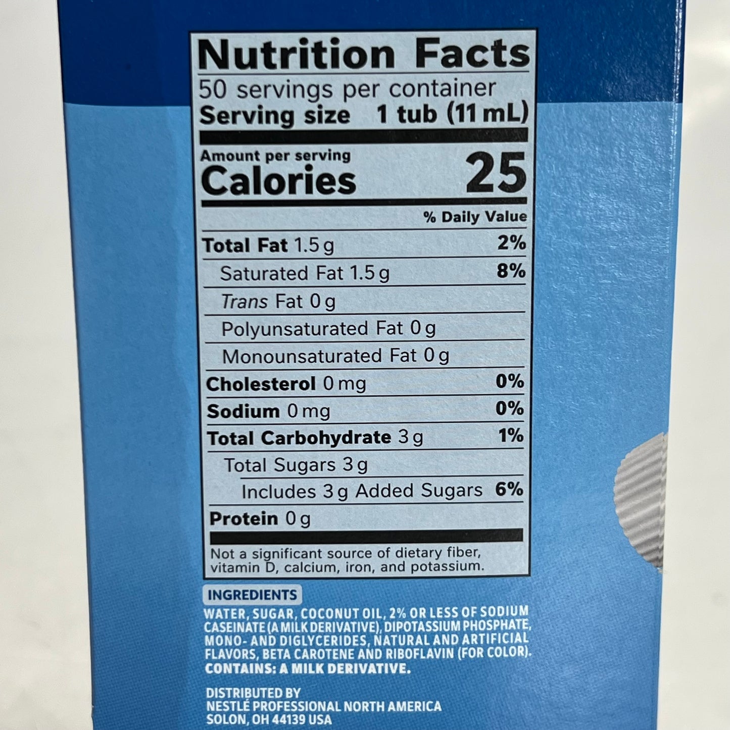 NESTLE (2 PACK Of 50 Single Creamers) Coffee Mate French Vanilla 0.38 fl oz. White BB 12/26