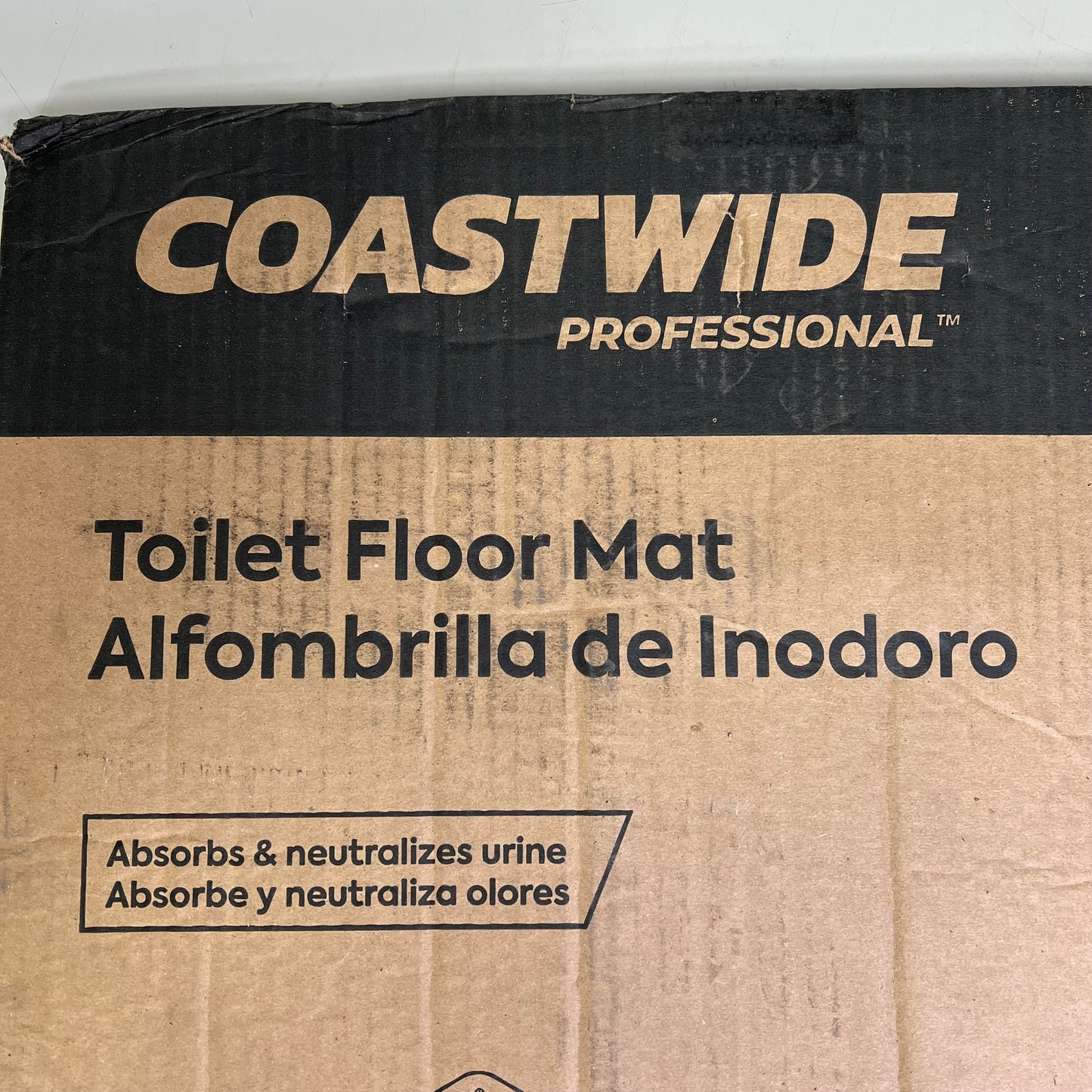 COASTWIDE (6 PACK) Professional Toilet Floor Mat 17.5"x20.5"  Black CW24768