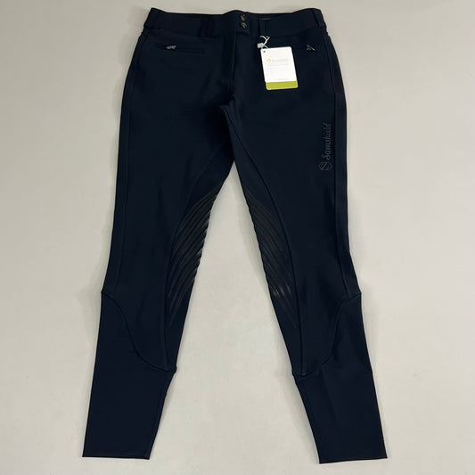 SAMSHIELD Chloe Metal Dots Equestrian Pants Women's Sz US 26, UK 8, FR 36 Black