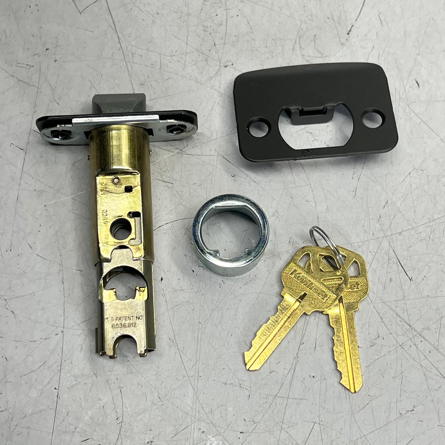 KWIKSET Tustin Exterior Entry Door Handle Smartkey Venetian Bronze 97402-733