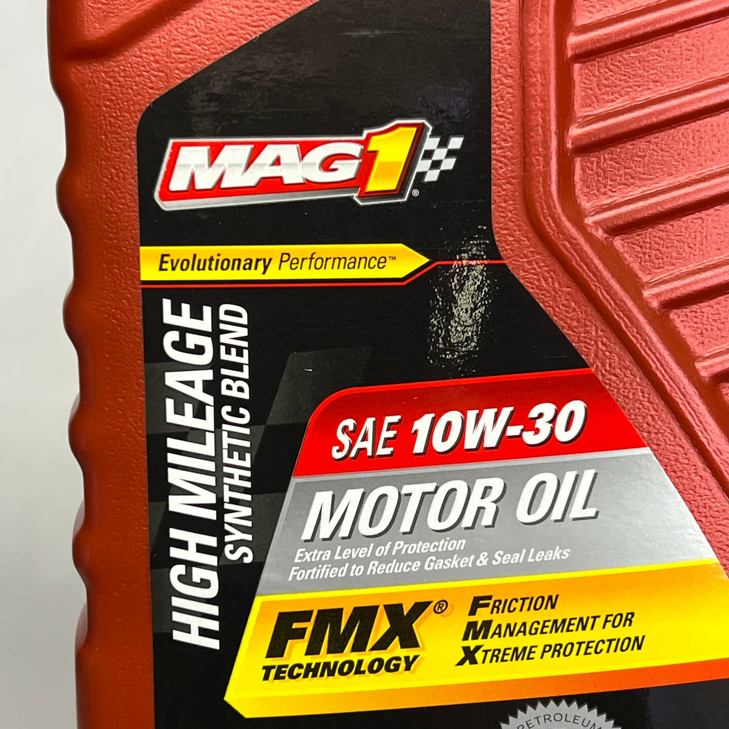 MAG1 (6 PACK) High Mileage Synthetic Blend 10W-30 Motor Oil  1 Quart Brown 64839