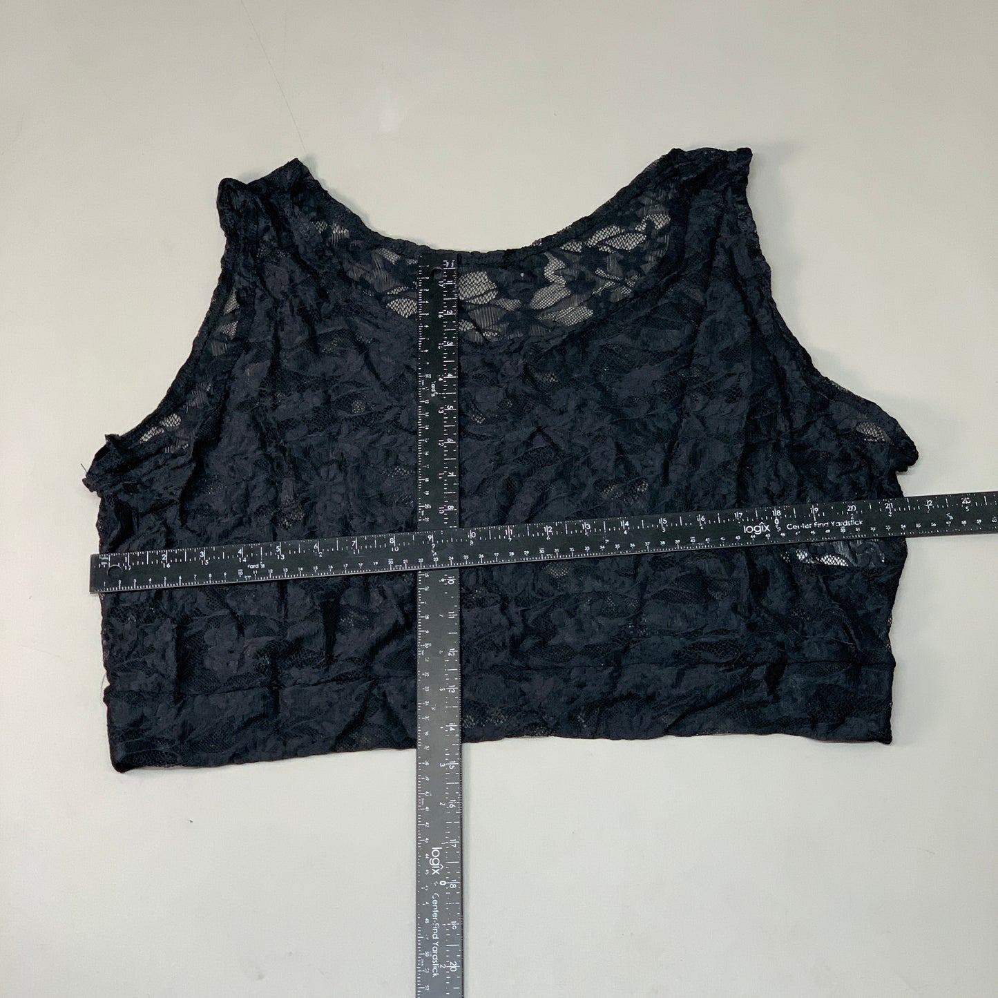 HALFTEE Full Lace Tank Nylon & Spandex Blend Floral Black 3XL (23)