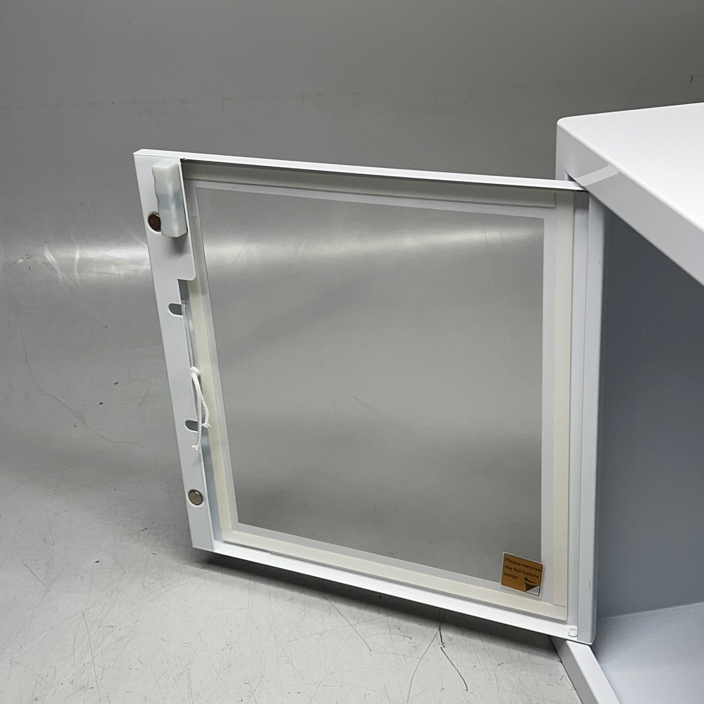 ARKY Indoor Surface Mounted AED Cabinet W/ Alarm 15"x15"x8" White 60112