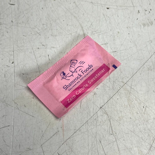 ZA@ SHAMROCK FOODS (2000 PACK) Single Serve Sugar Substitute Packets Pink (As-Is)