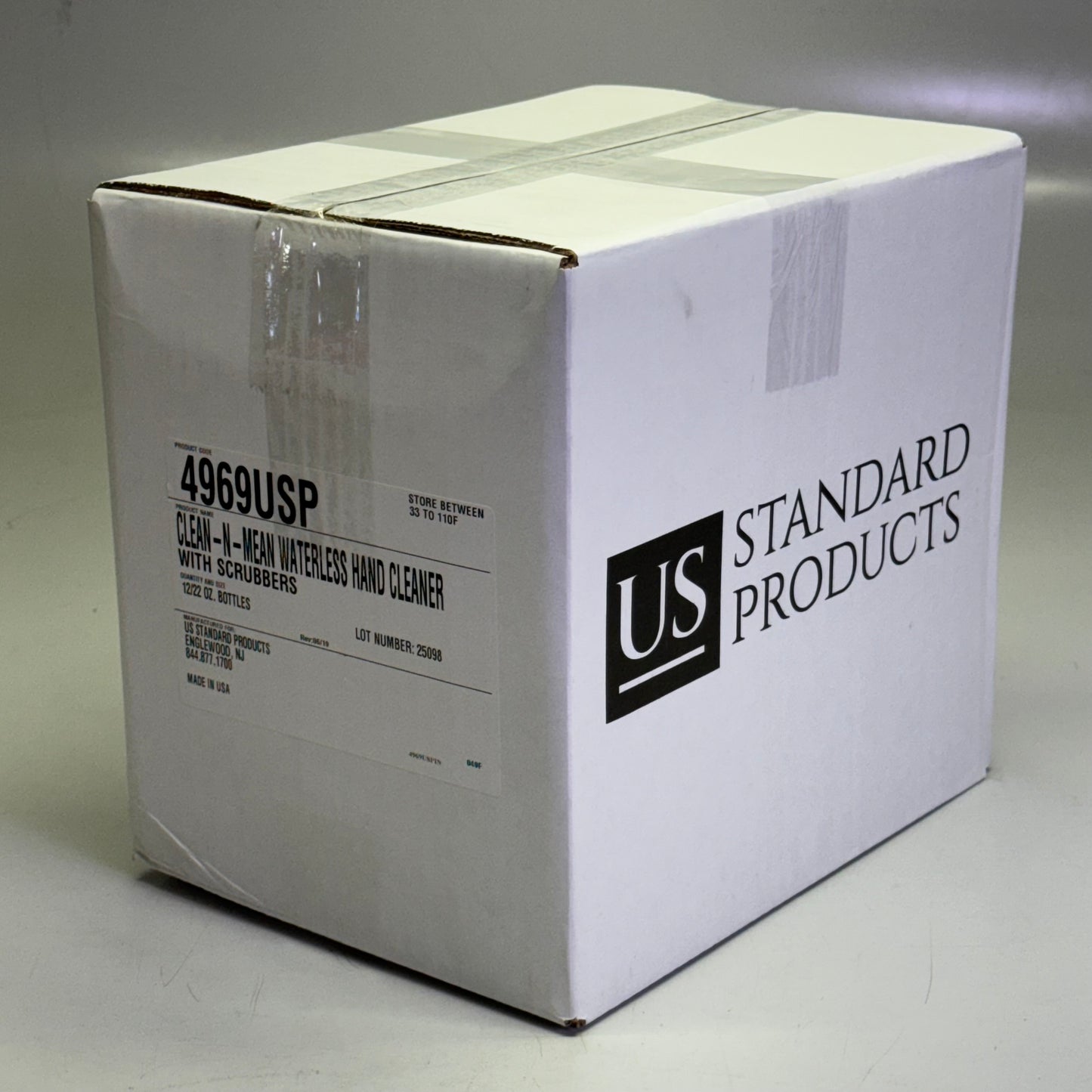 US STANDARD PRODUCTS (12 PACK) Clean-N-Mean Waterless Hand Cleaner 22 oz White 4969USP