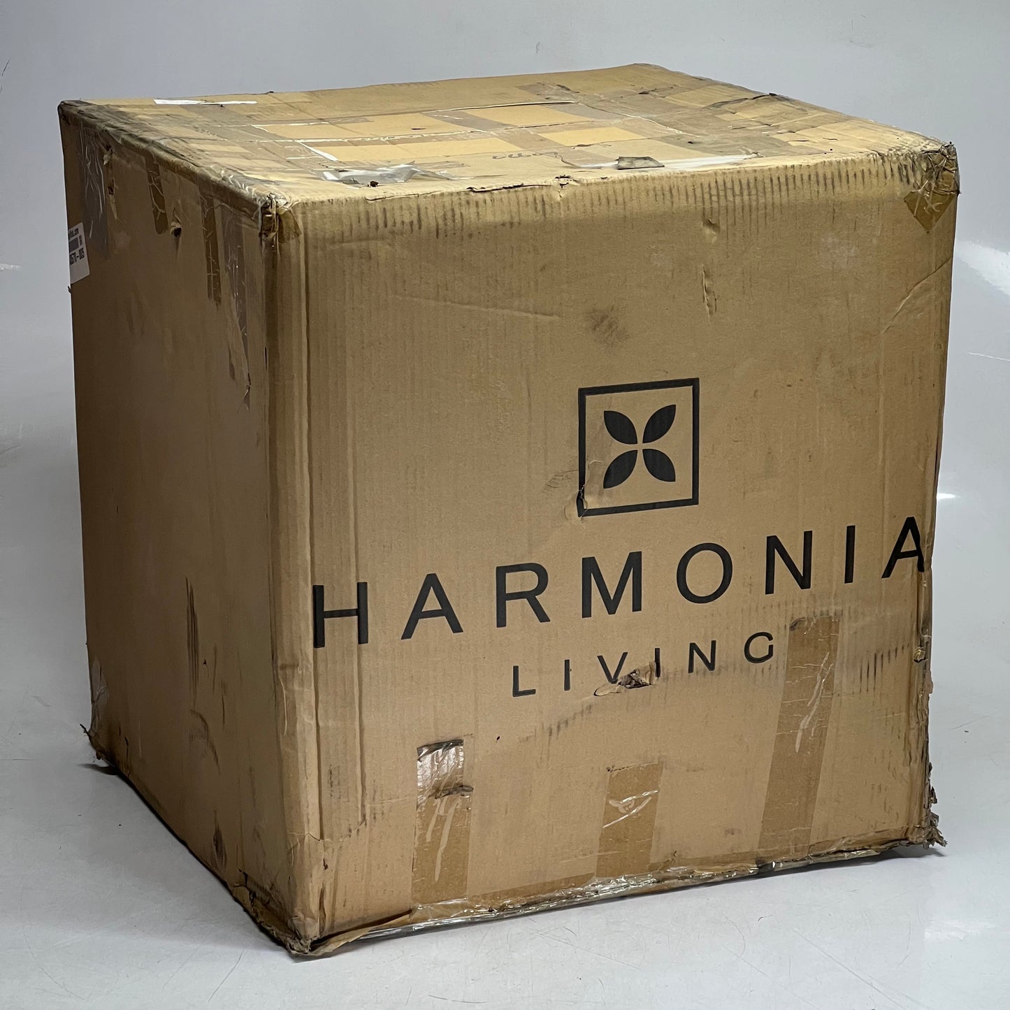 HARMONIA LIVING District End Table Sz 19"L x 19"W x 20"H Textured Slate, HL-DIS-TS-ET (New Other, Cosmetic Damaged)