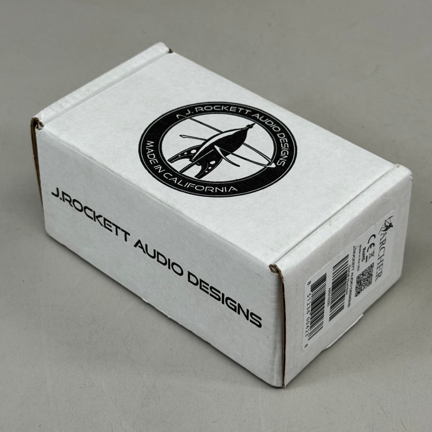 J.ROCKET AUDIO DESIGNS Archer Overdrive Boost OD Guitar Effects Pedal 5"L x 3"W x 7"H Silver AR010293