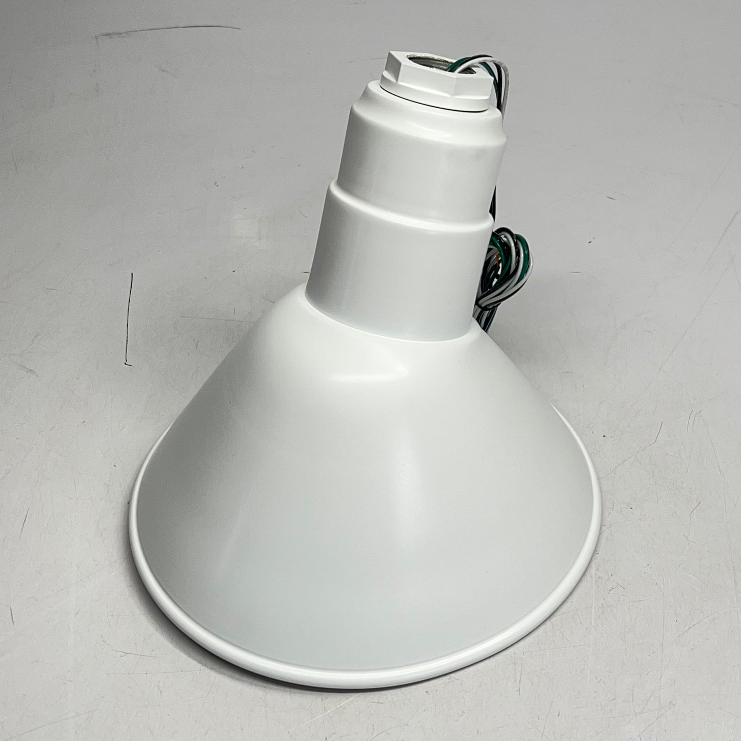 TROY LIGHTING Goose Neck Dome Angle Light Fixture / Hardware 24"x10" Matte White