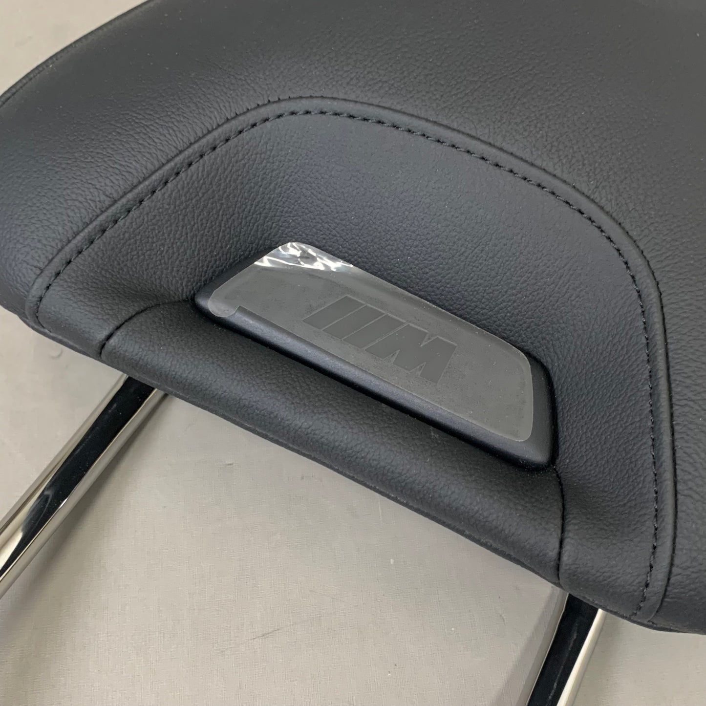 BMW (2 Pack) Leather Head Restraints/ Headrest BMW X3 Black 5210874603905