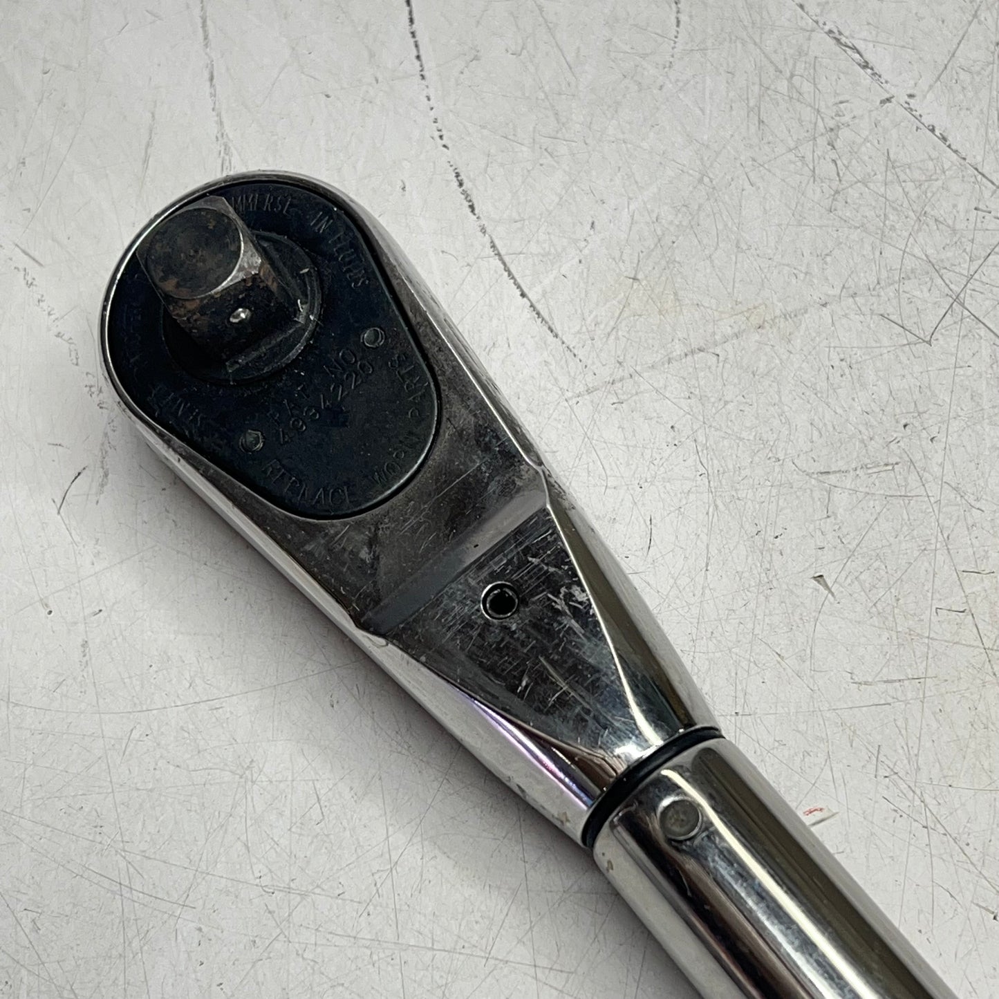 SNAP ON Torque Wrench 120-600 Ft.Lbs - 3/4 DR Ratchet Head L872 QD4R600 (Used)