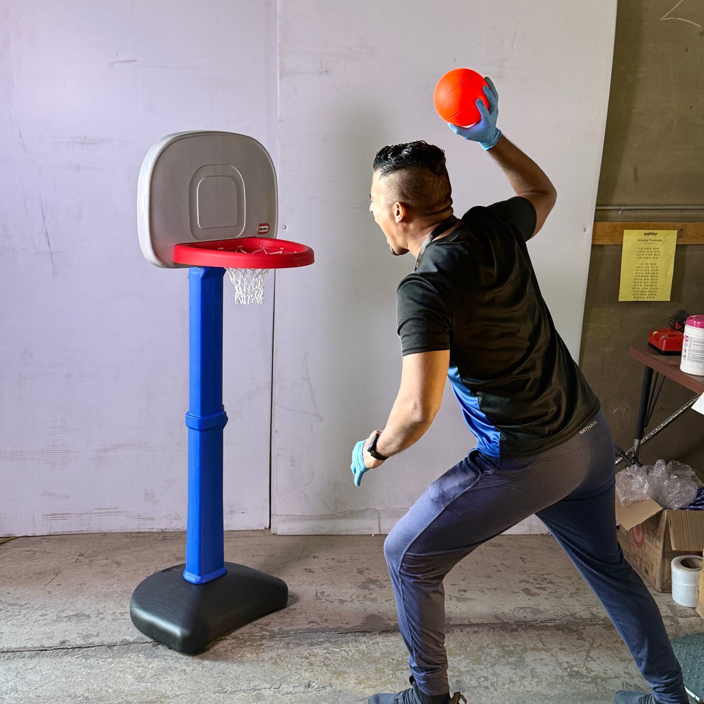 ZA@ LITTLE TIKES TotSports Easy Score Adjustable Kid’s Basketball Set 612329M81X1 B