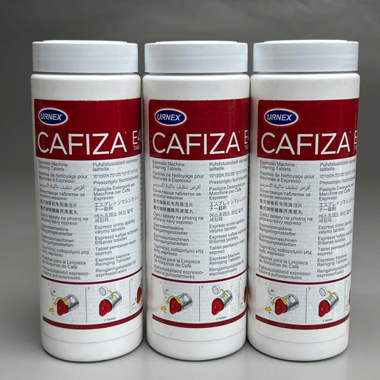 ZA@ URNEX CAFIZA (3 PACK) Espresso Machine Cleaning Tablets Powder - 3gr. 08/23 (New)