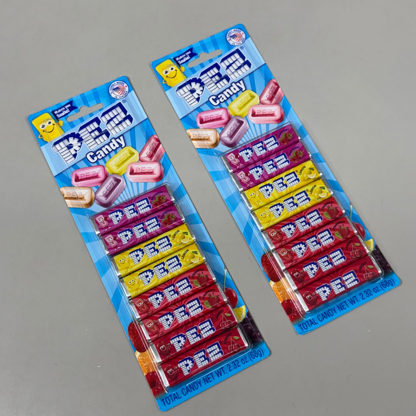 PEZ (2 PACK, 16 ROLLS TOTAL) Assorted Flavors Pez Candy Refill Rolls BB 07/29