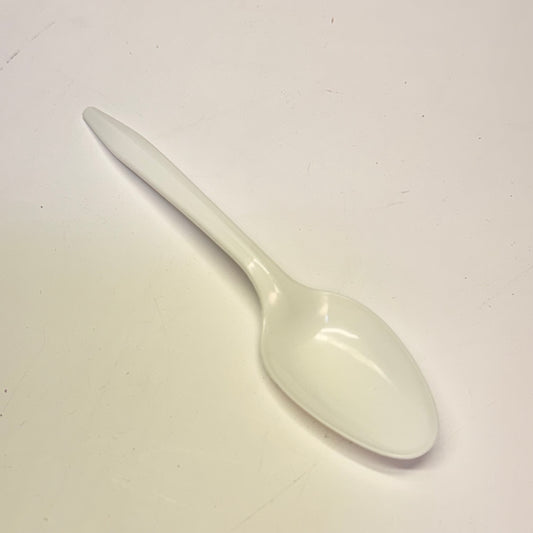 ZA@ NETCHOICE (Box Of 1000) White Teaspoon Medium Weight Polypropylene 406014 (New-Other) J