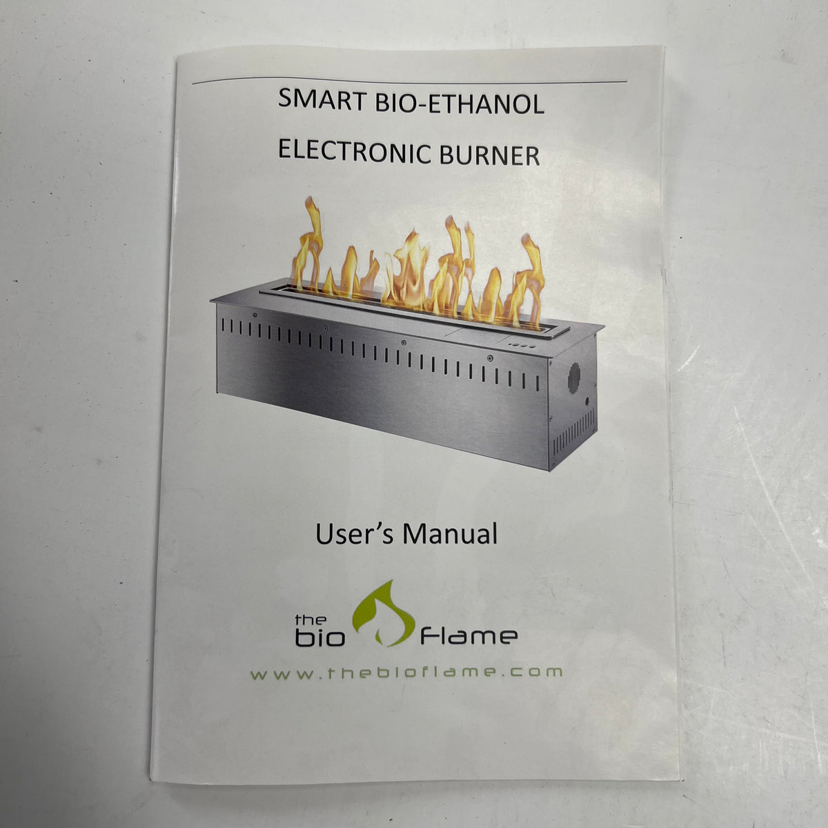 THE BIO FLAME 60" Smart Bio Ethanol Burner Insert Silver - Wi-fi & Remote Control DC24V