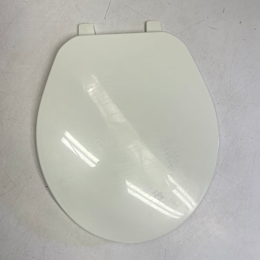 ZA@ BEMIS Round Plastic Closed-front Toilet Seat & Lid 14-5/16" W 000 White 70