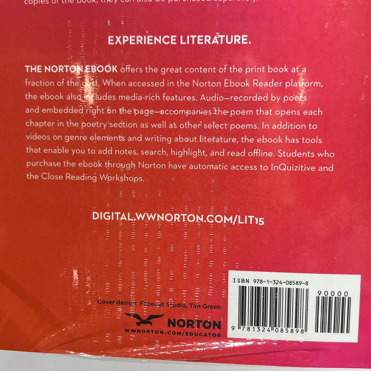 NORTON INTRODUCTION TO LITERATURE  15th Edition by Kelly J. Mays Paperback Book